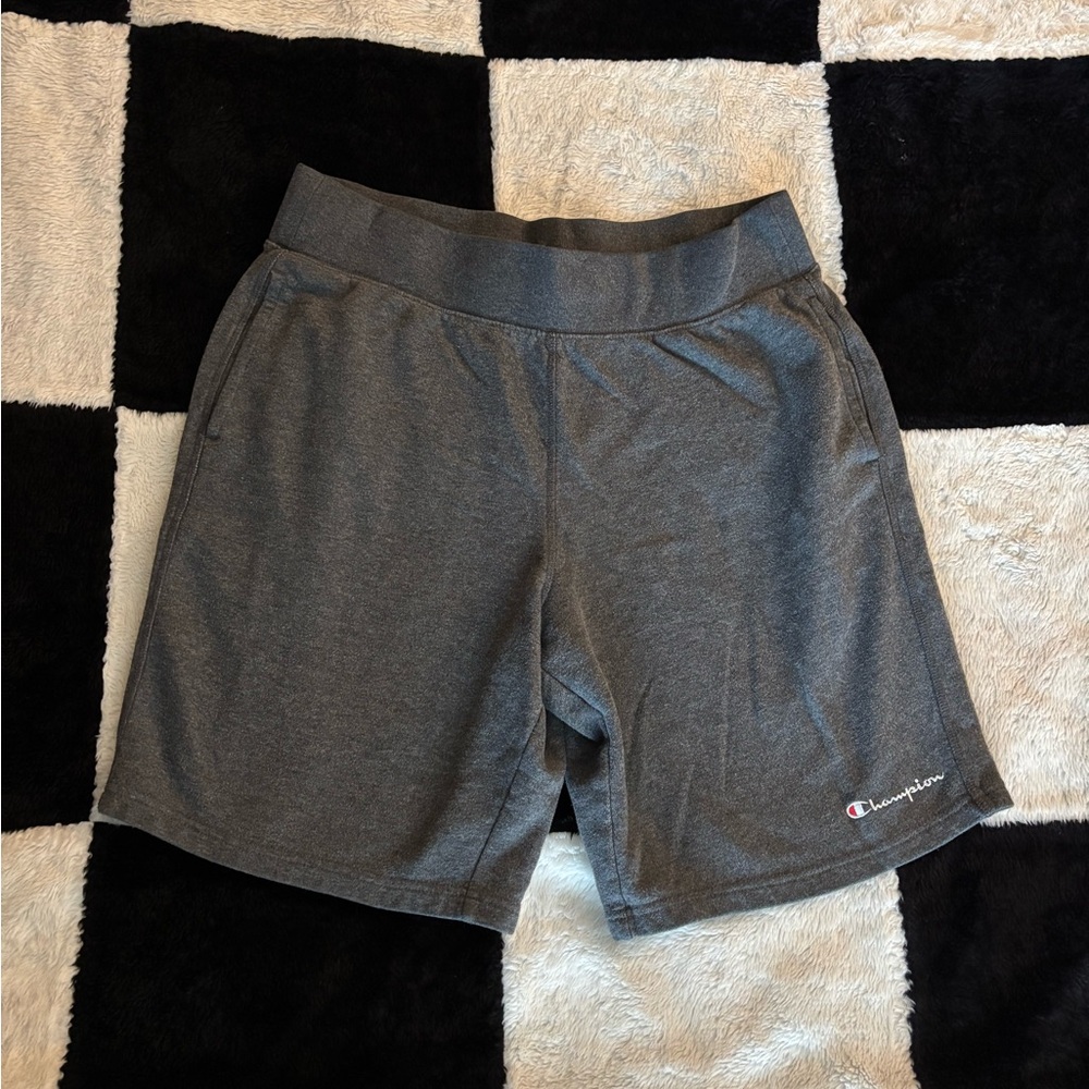 Champion Gray Athletic Shorts Elastic Waistband